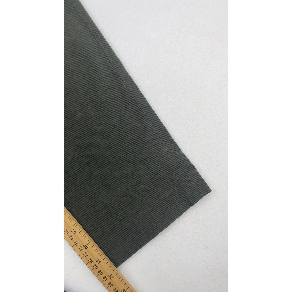 Brooks Brothers Chino Pants Mens 36x32 Green Milano Corduroy Straight Leg Cotton